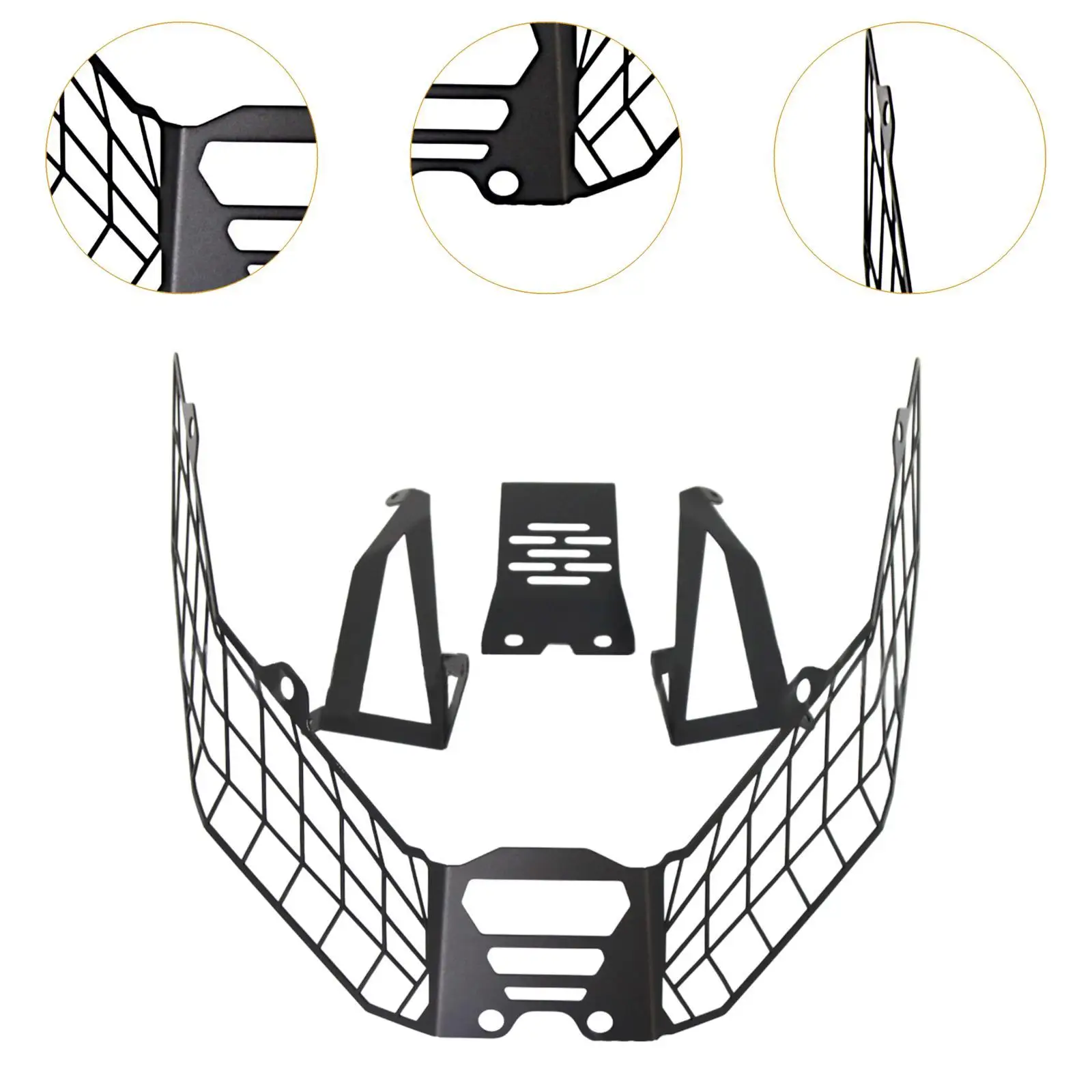 

PP Plastic Motor Headlight Guard Irregular Design Headlight Cover for 368G Motorcycle Front Headlight Protection Off Road