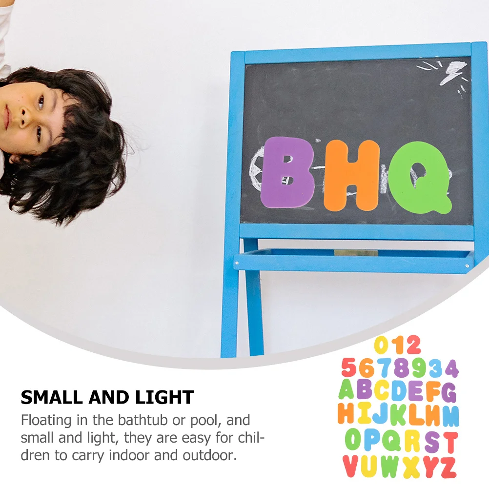 2 مجموعات إيفا رغوة الأبجدية أرقام الحروف العائمة حمام أدوات التعلم للأطفال حمام الطفل اللعب إيفا رغوة الأبجدية #5