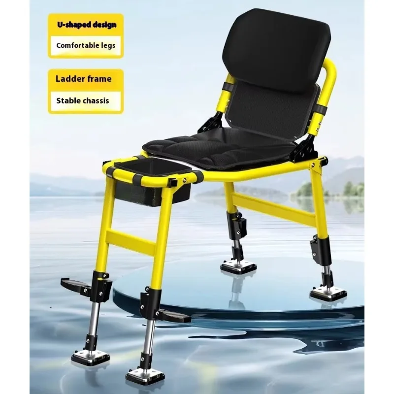 All-terrain fishing chair with canopy 3.55 kg feeder lightweight aviation aluminum for outdoor sports