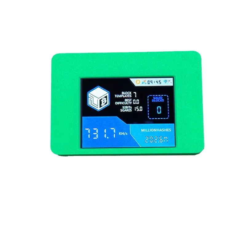 

A30P-Nerdminer V2 NM Miner 735Kh/S BTC Solo Bitcoin Crypto Miner 2.8" Smart Touch Screen Upgraded Version For Home For Office