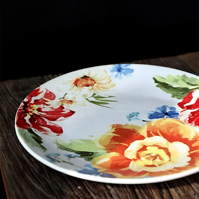 Изысканная керамическая посуда, обеденная тарелка для стейка, западная еда, тарелка для фруктового торта, тарелка для салата, набор домашнего декора, тарелки, кухонная посуда