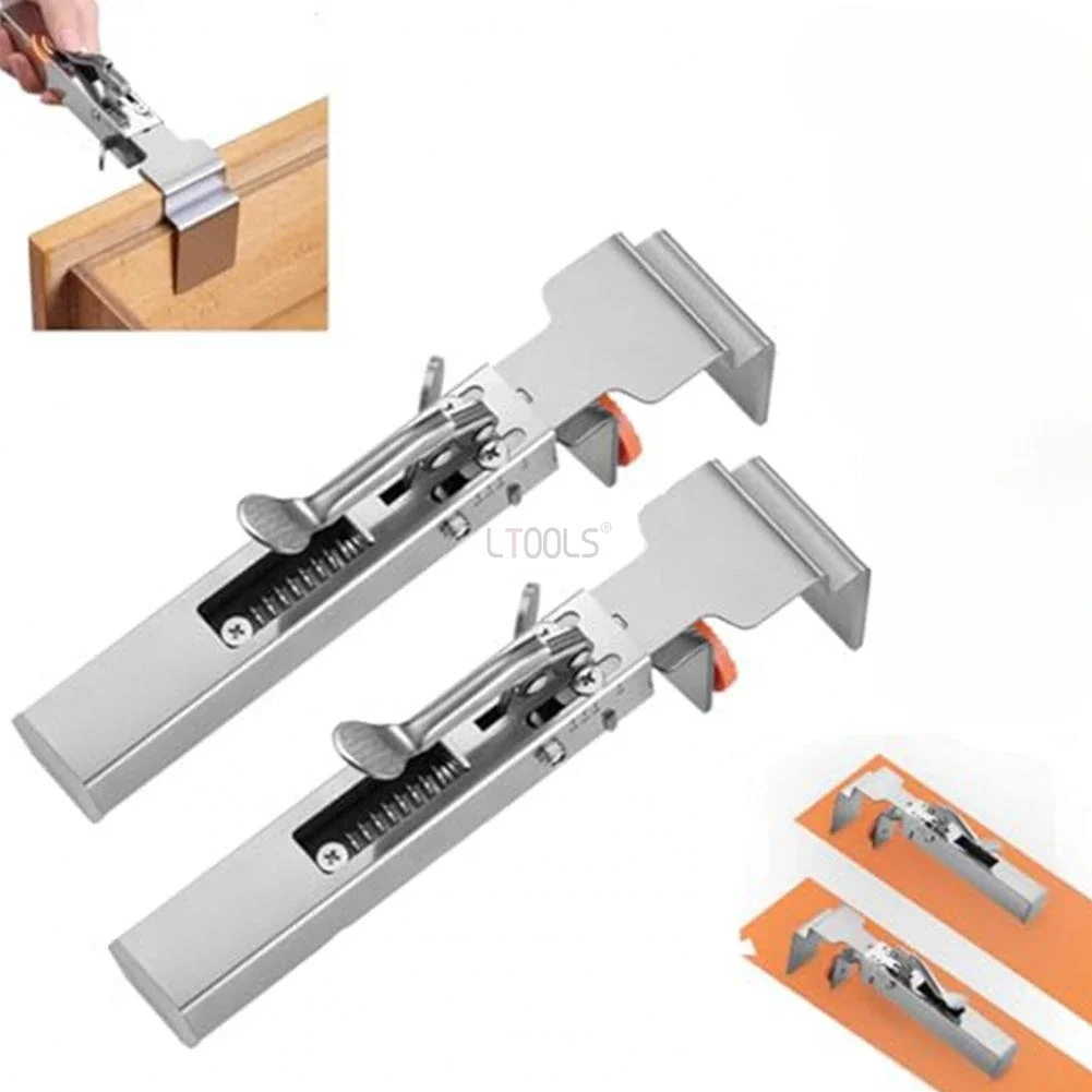 Adjustable Drawer Fixing Clamp Metal Drawer Front Installation Clip Heavy Duty Universal Cabinet Mounting Clamp Household Tools