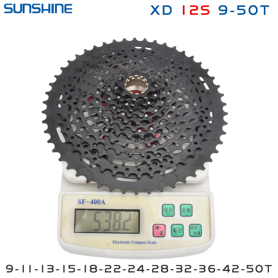 SUNSHINE XD Structure Bicycle Cassette 12 Speed 9T-50T Black Mountain Bike Freewheel 12V for Sram XD freehub GX EAGLE XX1 X01 image 3