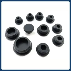 Round Silicone Rubber Hole Plug Seal T Type High Temperature Resistant Seals Stopper Hollow Environmental Dustproof Plugs