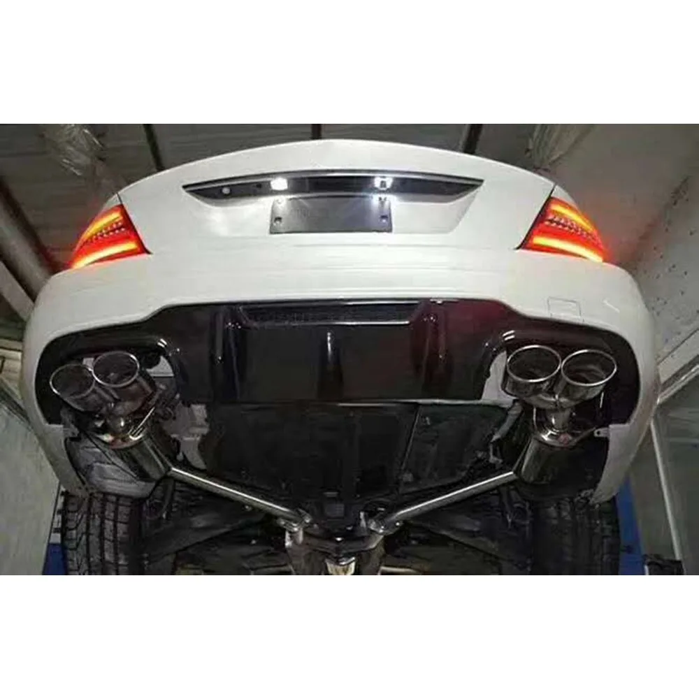 JCHEY For Benz C Class W204 C180 C200 C260 C300 C63 For AMG 2012- 2014 Carbon Fiber Rear Bumper Lip Diffuser Spoiler Anti-crash view 6