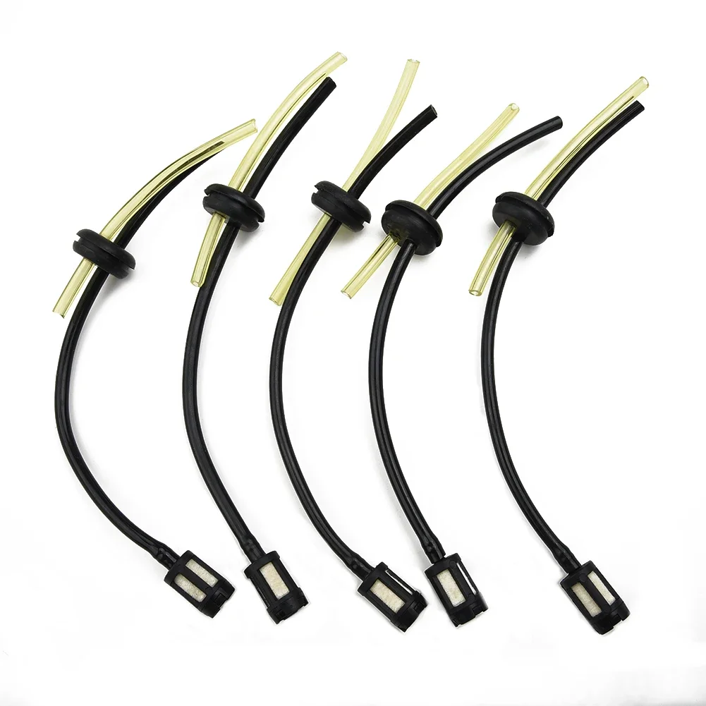 New Portable Practical Fuel Line Part Spare Tank Filter 5pcs Lawn Mower Oil Pipe Replacement Assembly Fittings