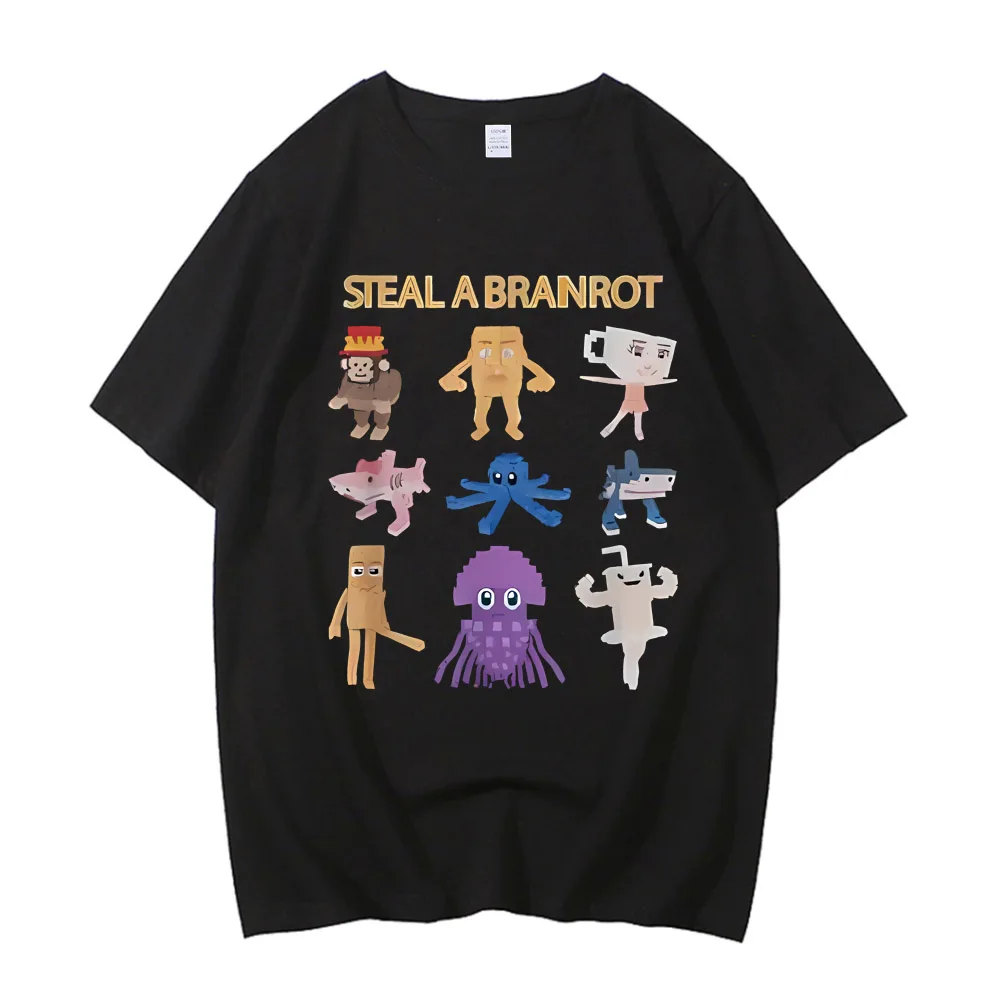 تي شيرت قطني عالي الجودة 67 Six Seven مضحك إيطالي Brainrot للأولاد موضة الألعاب ميمي تي شيرت Gamer Gen Alpha Slang Saying تي شيرت