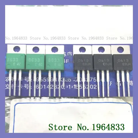 한 쌍 2SB633 2SD613, 로트당 2 개