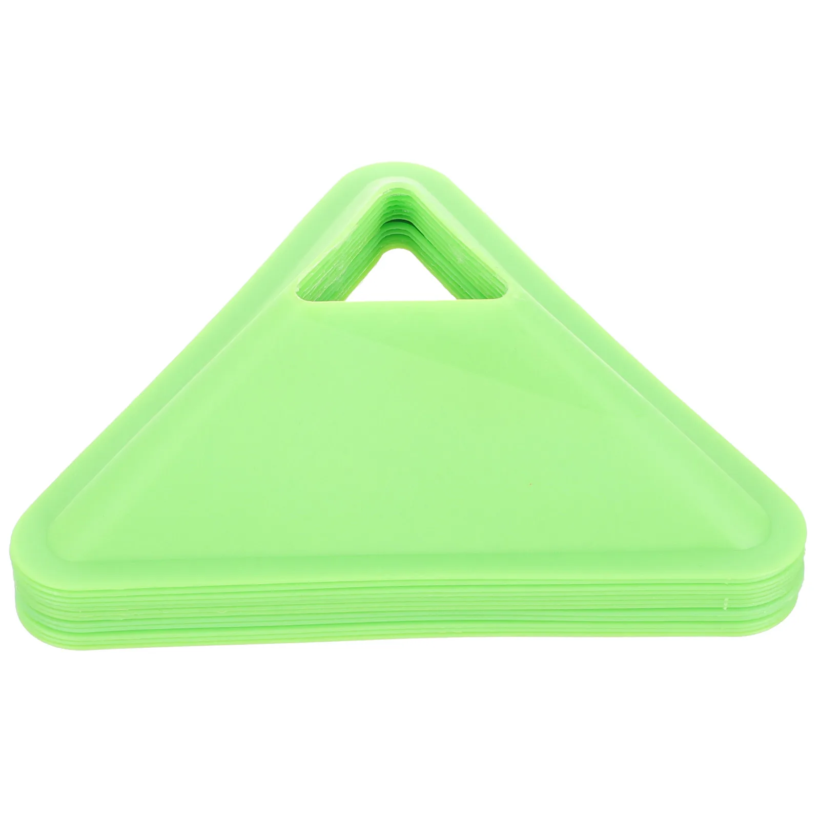 

12pcs Training Logo Plate Football Cones Soft Rubber Triangle Practice Soccer Sports PE Material Portable Plastic