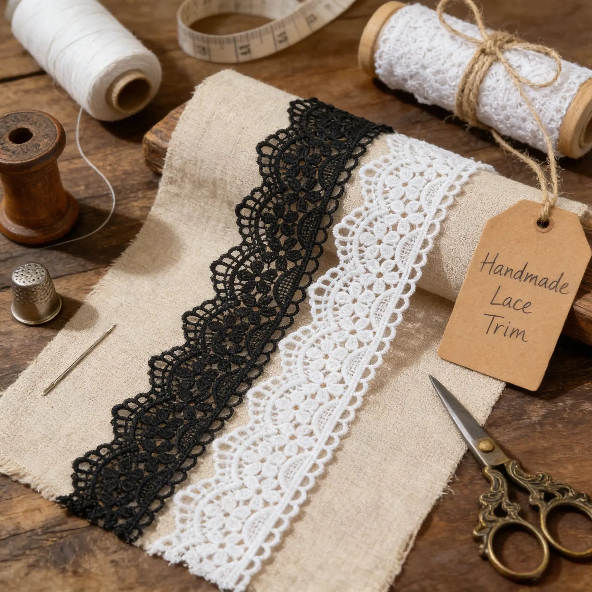 Retro embroidered lace ribbon, 1.58 inches wide, lace decorative craft, suitable for DIY embroidered bed skirt lace