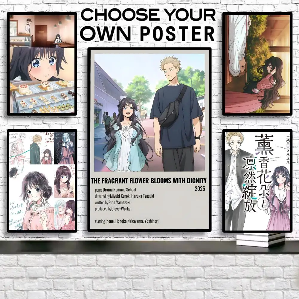 

The F-Fragrant Flower B-Blooms With D-Dignity Anime Poster HD Anime Wall Art Poster Self-Adhesive Peel And Stick Canvas For Room