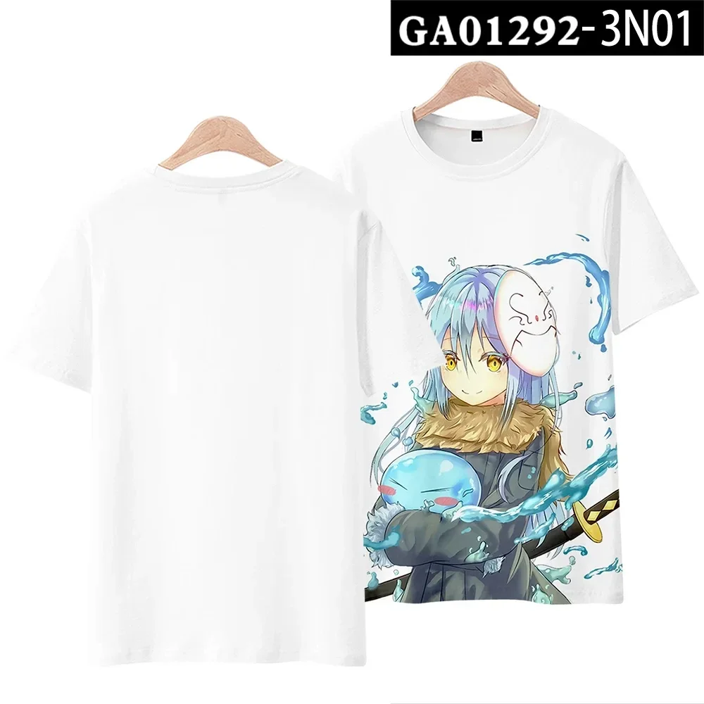 Dieses Mal wurde ich als Slime Rimuru Tempest wiedergeboren. 3D-Druck-T-Shirt für Damen und Herren, Sommer, kurzärmelig, lustiges T-Shirt – Detail 18