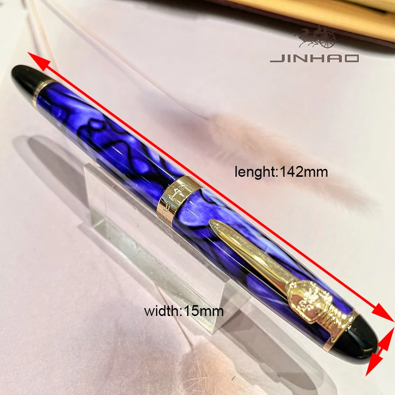 Jinhao Keramik Professioneller Kalligrafie-Füllfederhalter Golden Shield Clip Serie 450 156 1000 1200 8802 Optionen Verfügbar – Detail 2