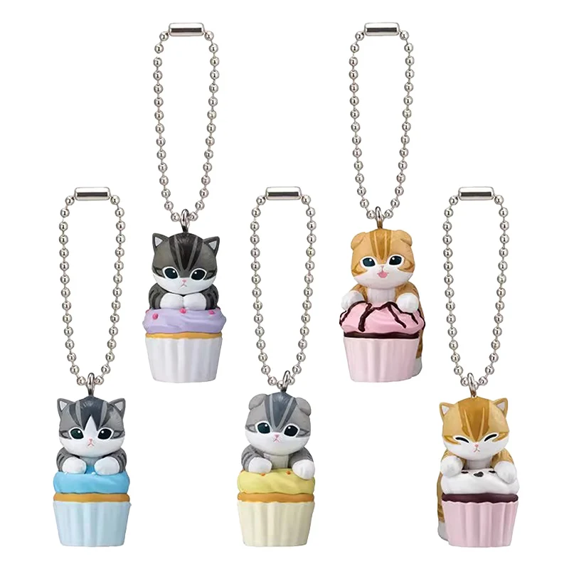 Bandai Originale Gashapon MOFUSAND Cupcake Maomao Modellazione Action Figure Giocattoli per Ragazzi Ragazze Bambini Regalo Di Natale Da Collezione