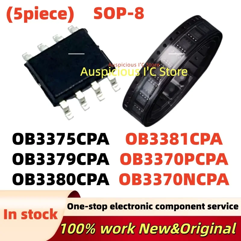 (5pcs)OB3370PCPA OB3370PCP OB3375CPA OB3379CPA OB3375 OB3379 OB3370NCPA OB3370NCP OB3380CPA OB3381CPA OB3380 OB3381 SOP-8