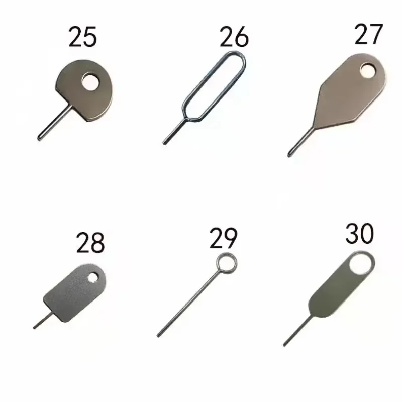 مخصص سيم بطاقة دبوس مفتاح إبرة الفضة النيكل مطلي بطاقة Sim القاذف دبوس سيمز بطاقة للهاتف