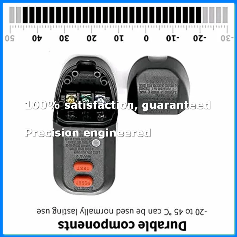 GFCI Replacement Plug Assembly 3-Prongs 15A 3-Wires with Ground Fault Circuit Interrupter Safety RCD Protection US Plug-A22U