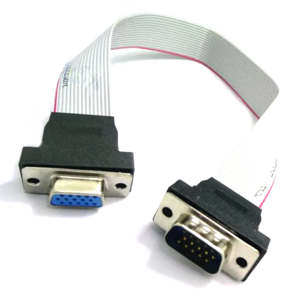 VGA extension cable 15pin VGA male to female/male to male connection cable for computer monitor, TV projector cable30cm