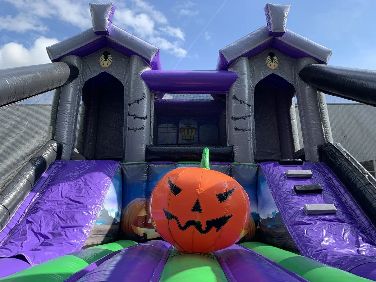 Hot Item Halloween Springkussen Pompoen Springkasteel Opblaasbaar Spookhuis Springkasteel