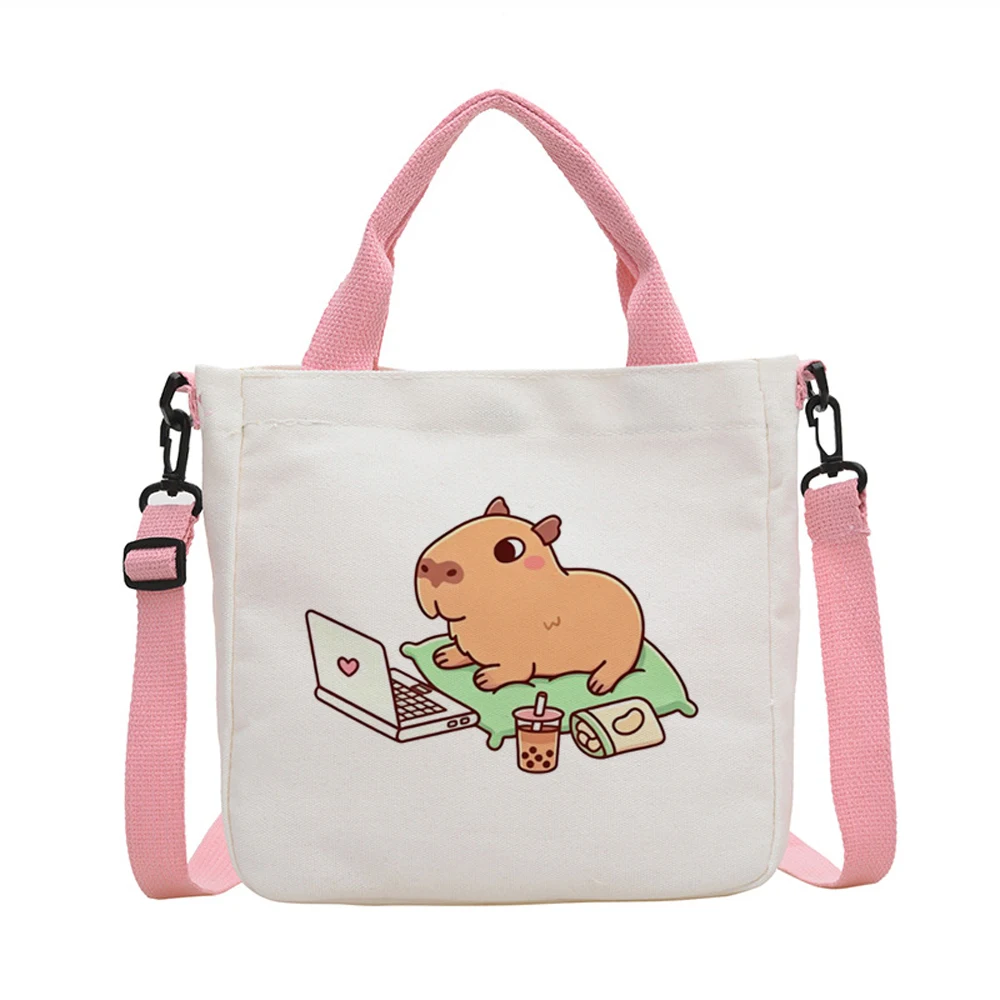 Capybara tote bag grocery bolsas de tela shopper torba na zakupy reusable femme