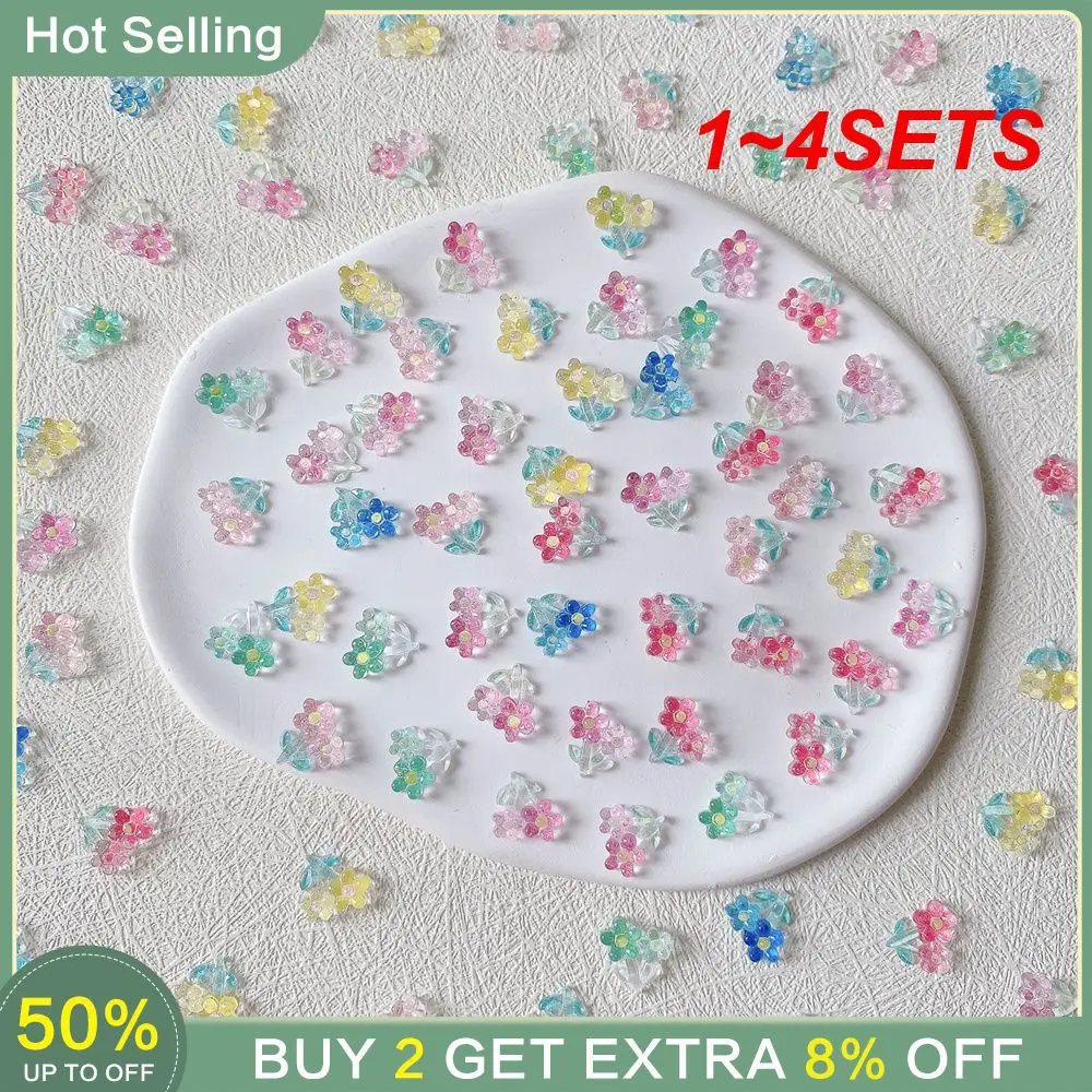 1~4SETS Flower Nail Stickers Easy To Use The Party Unique Wedding Scrapbooking Accessories Wedding Scrapping