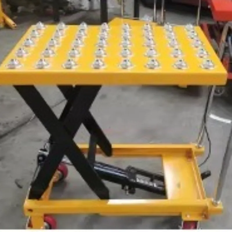 

Manual Hydraulic Lift Trolley Pedal Cargo Unloading Lift Trolley Purpose Outdoor Commercial Furniture Hebebühnenwagen ZY40TC