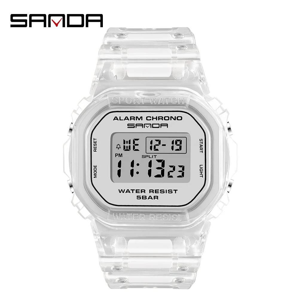 Sanda Fashion Top Merk Sport Horloge Mannen Vrouwen Waterdicht Militaire Elektronische Horloges Vrouwen Retro Analoge Quartz Digitale 2009