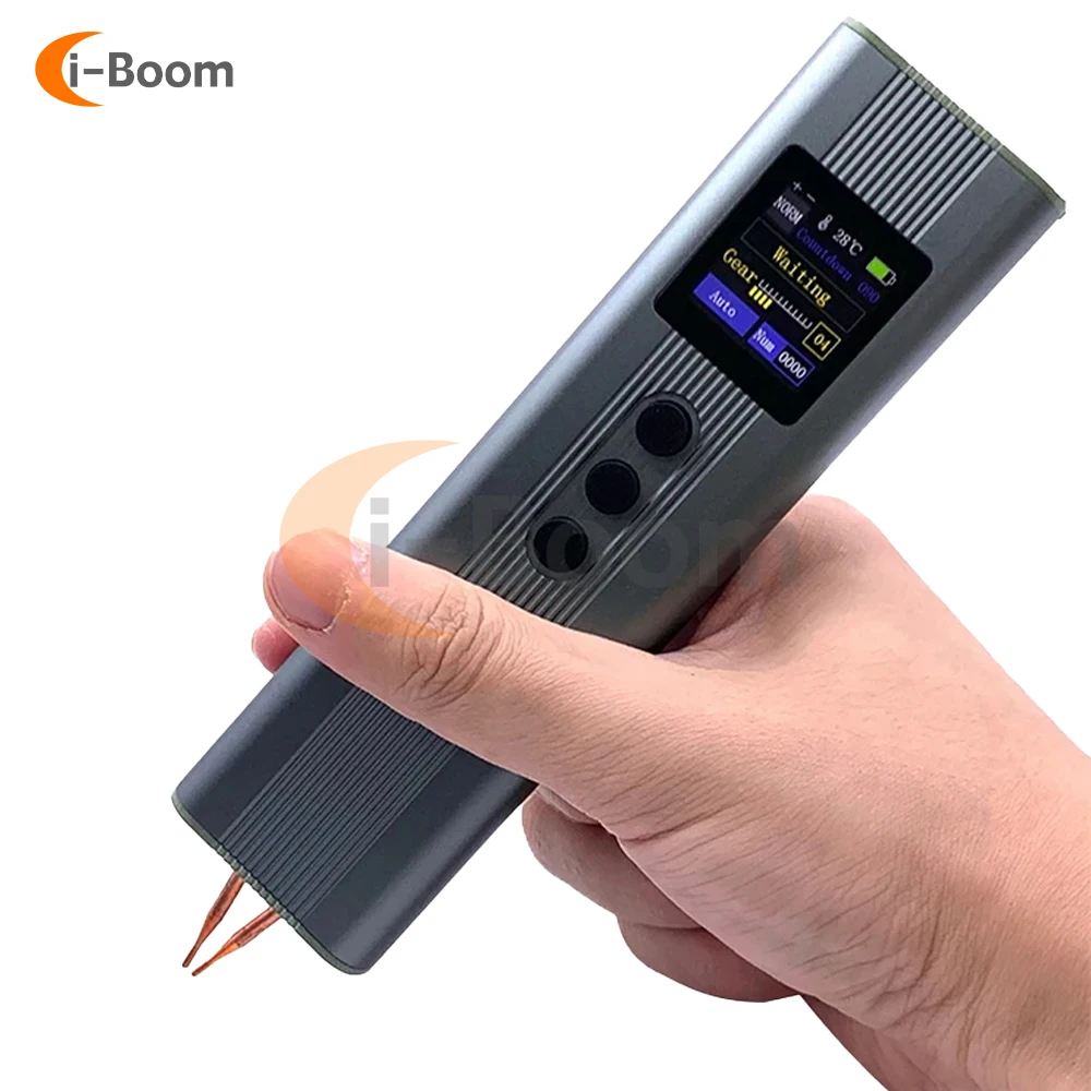 Portable Spot Welder Wireless Handheld Bumper Welder USB Charging Double Pulse Spot Welder Welding Equipment With LED Display