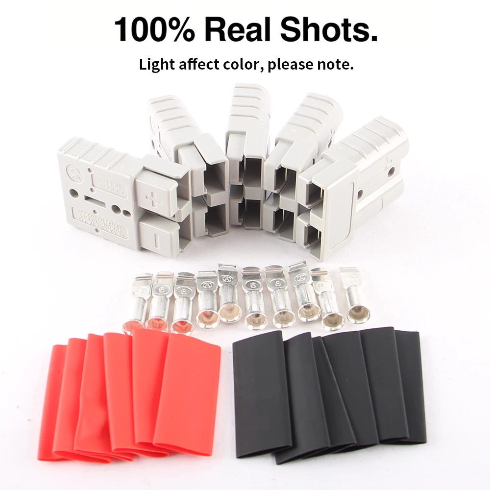 

2/4/5/10 Pcs 50A Power Double Pole High Current Quick Connect/Disconnect Battery Connector Plug kit for Car Battery Charger