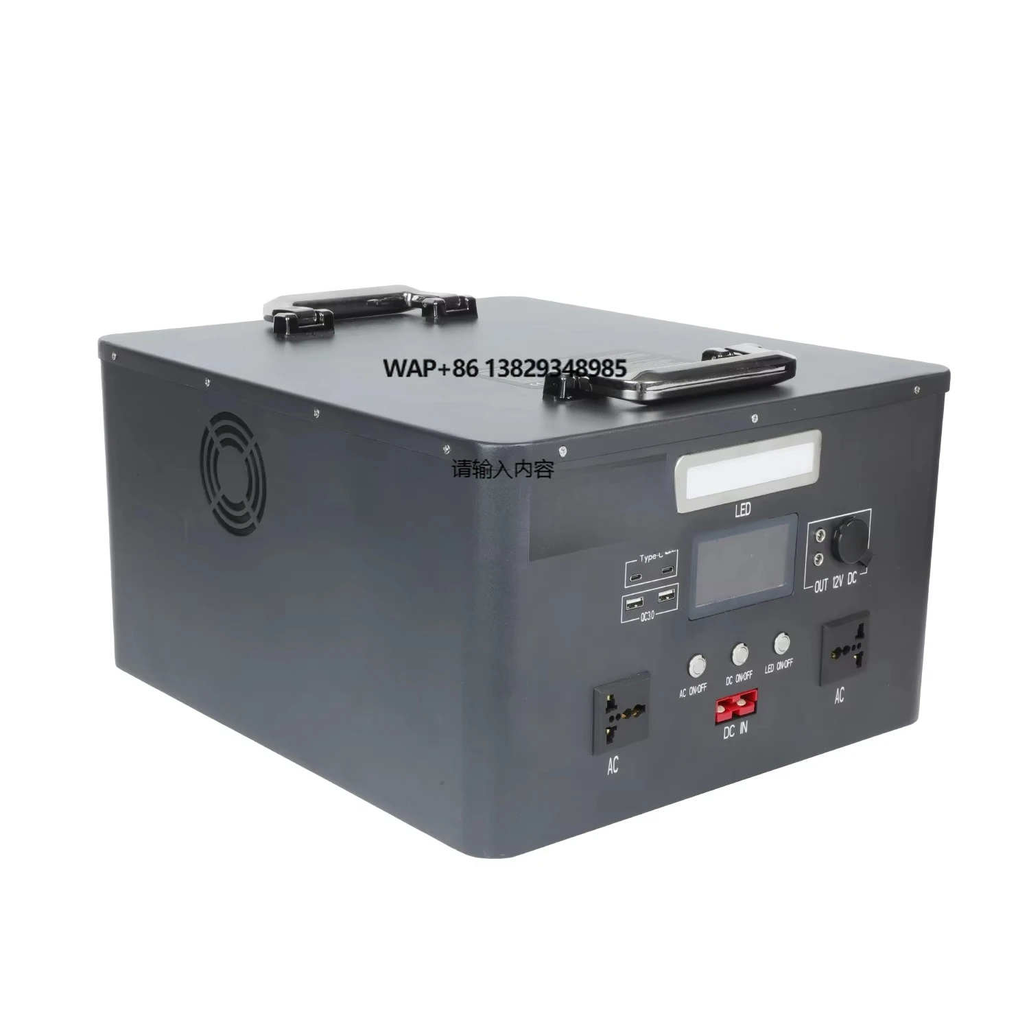 High Capacity 1500W 2000W Solar Generator Portable Outdoor Camping Portable Solar Power Station