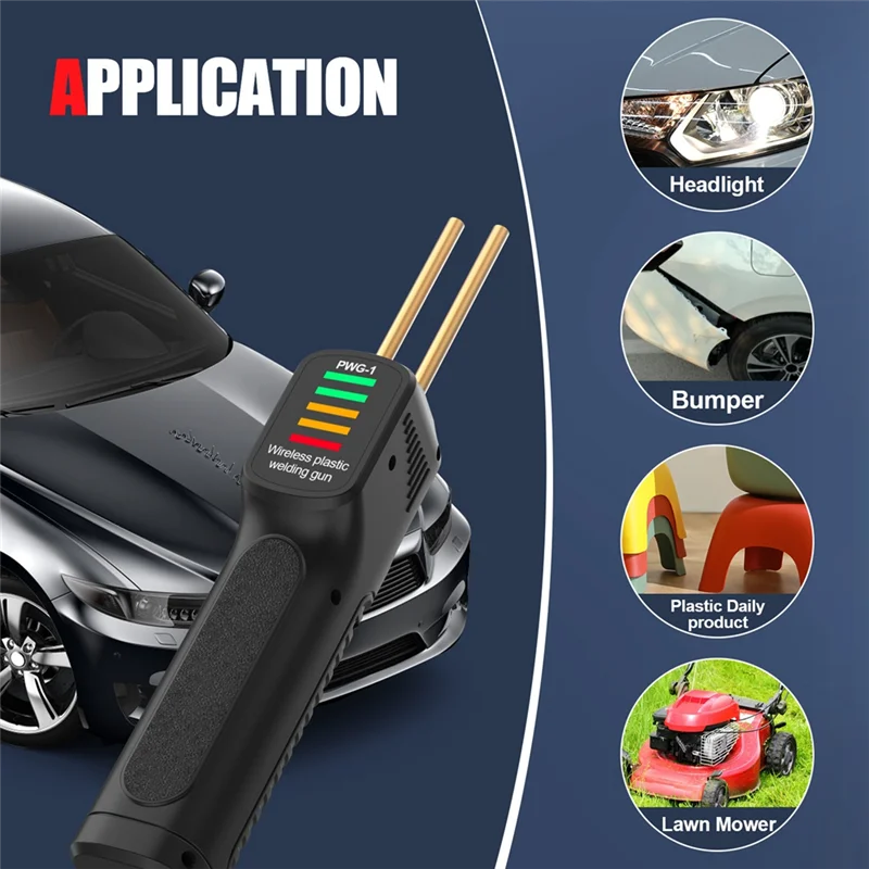 AAAC-Hot Stapler Plastic Welder Stapler Car Bumper Plastic Repair Welding Machine Soldering Charging Type Hot Melt Welder