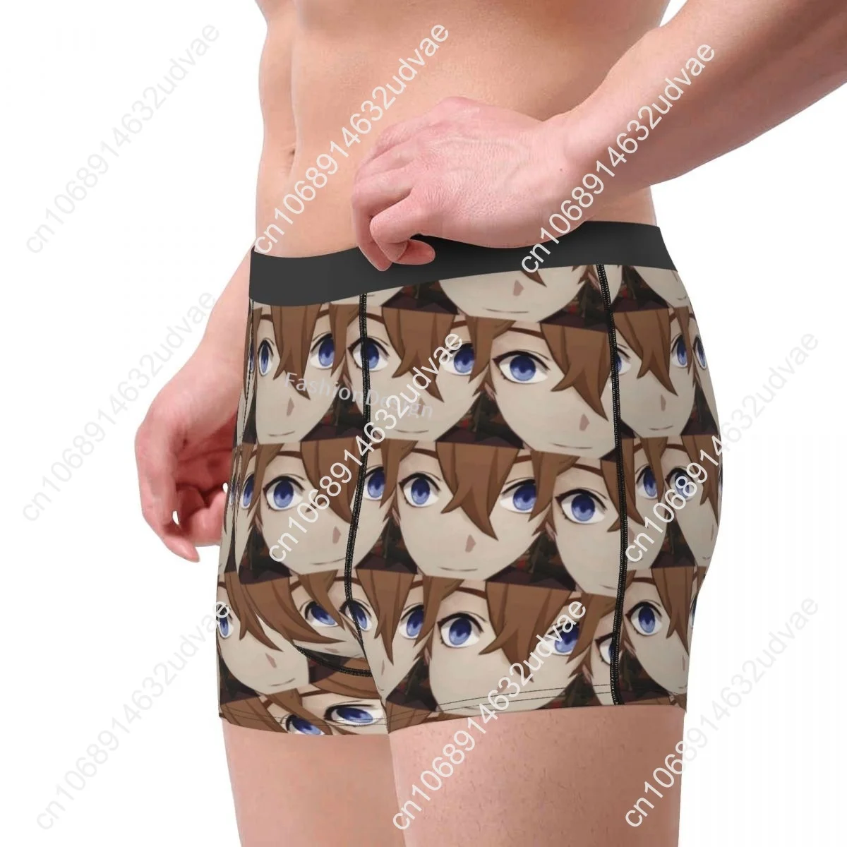 Childe Tartaglia Genshin Impact Game Underpants Homme Panties Man Underwear Print Shorts Boxer Briefs