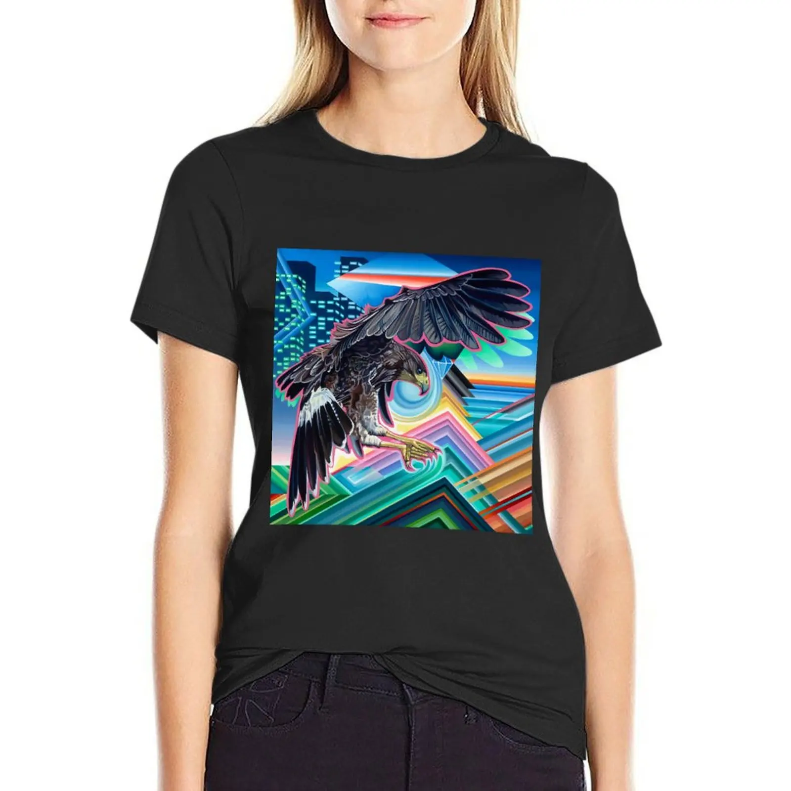 Screens album art T-shirt graphics tops plain t shirts for Women