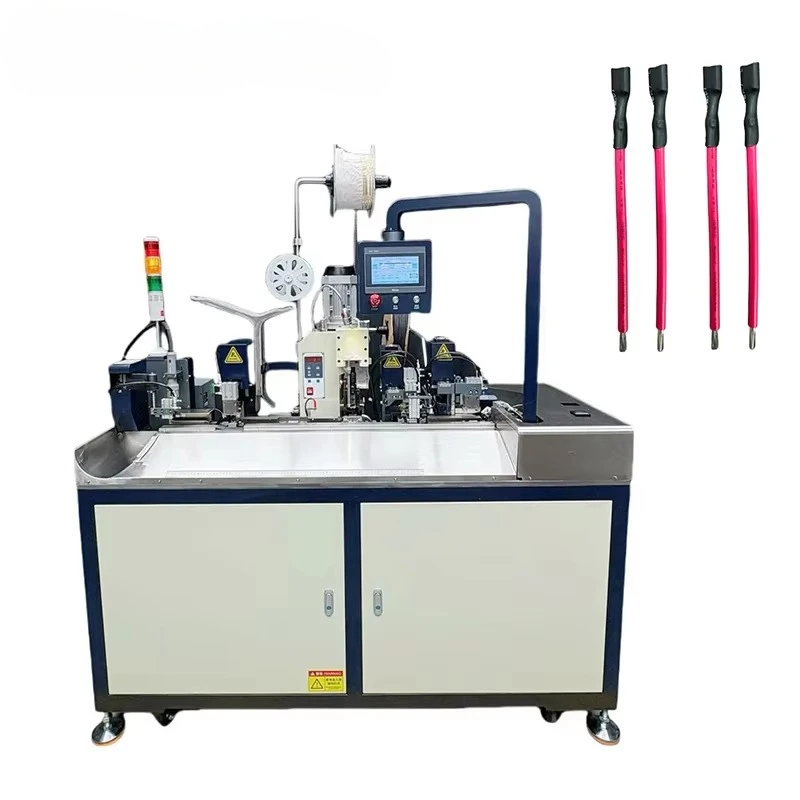 Automatic Wire Cutting Stripping Crimping Single-side Shrinkable Tube Heating Machine Tinning Function