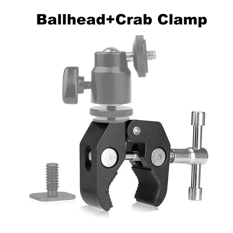 Super Clip fotográfico con abrazaderas de Cable de 1/4 y 3/8 pulgadas, adecuado para cámaras digitales Slr, soportes de lámpara, ganchos, soportes