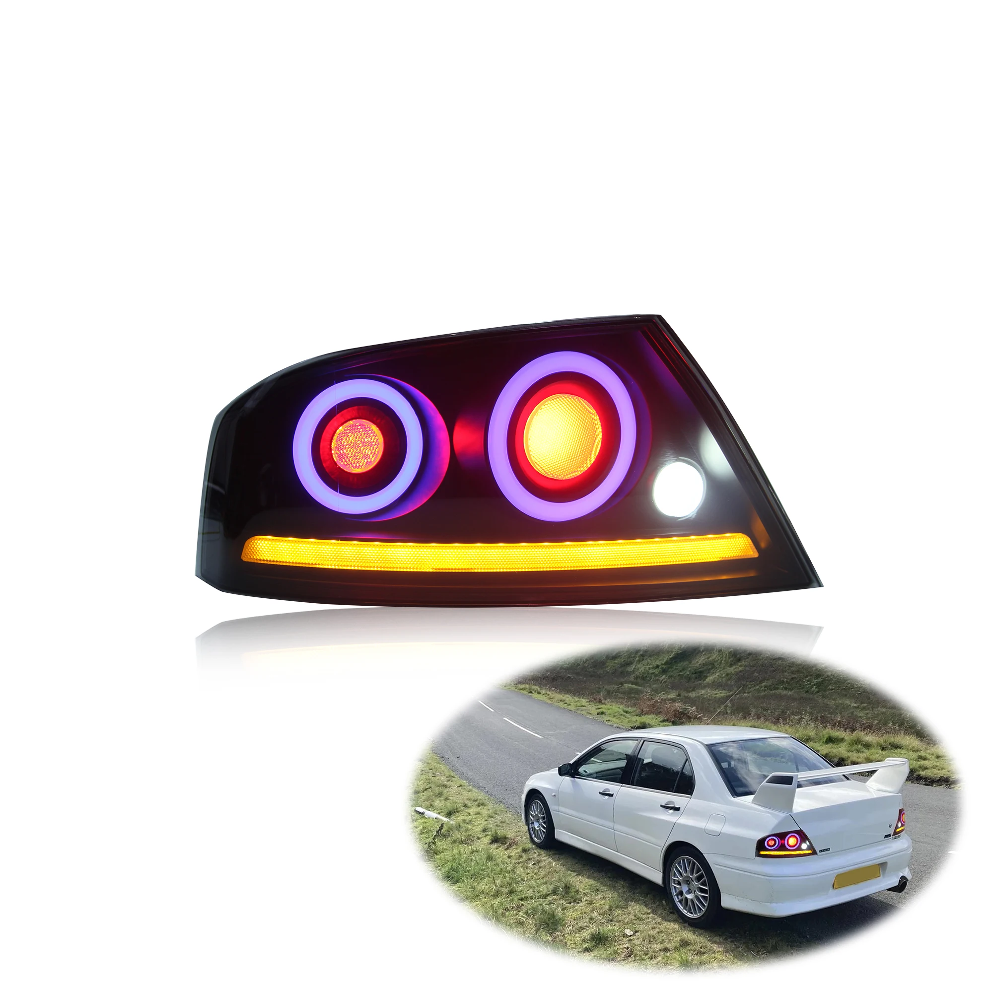 

RGB ВЕРСИЯ Заводской Полностью светодиодный задний фонарь Lancer EVO CT9A 2001-2007 Задние фонари для Mitsubishi Lancer Светодиодный задний фонарь Аксессуар