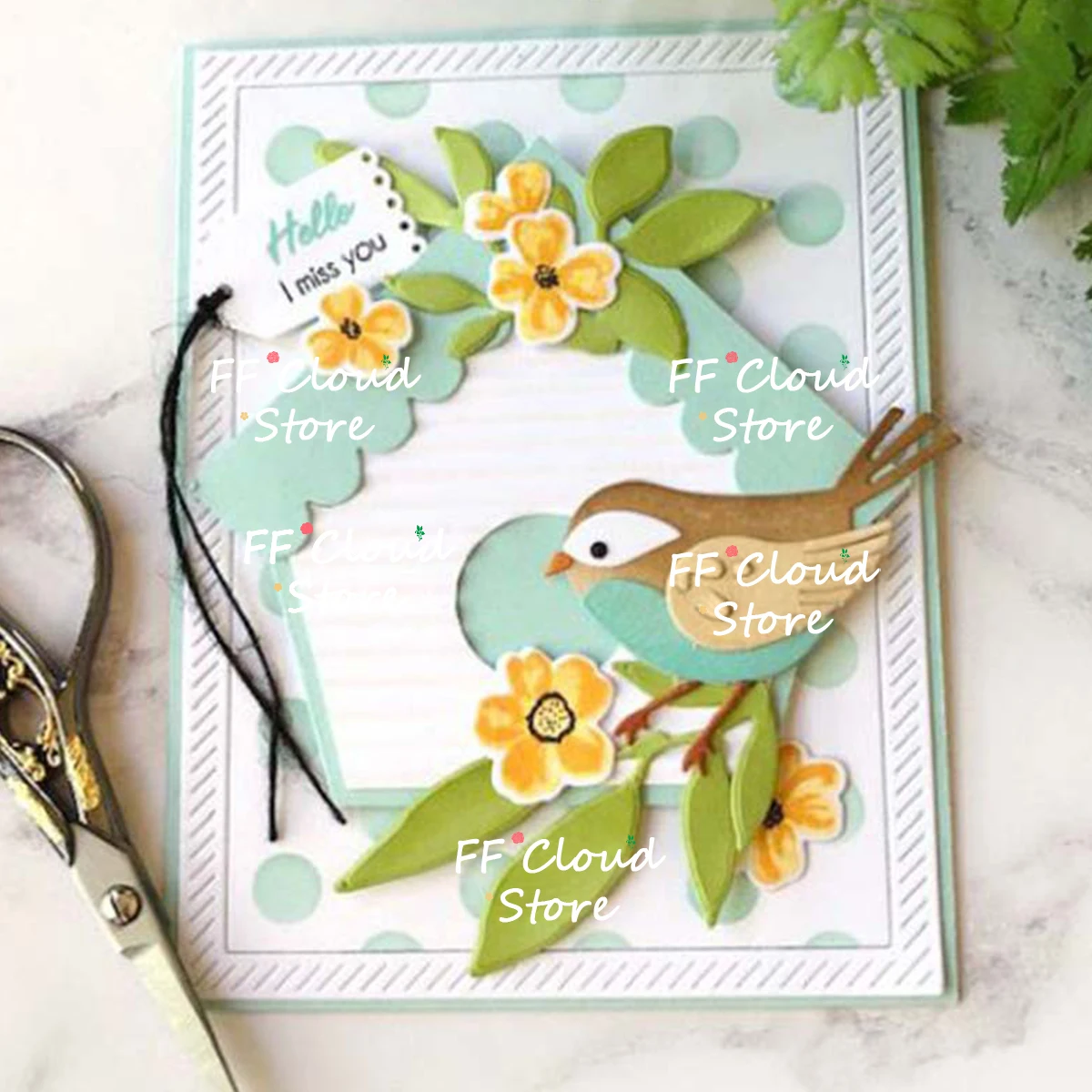 Sparrow Bird Animal Metal Cutting Dies Greeting Card Scrapbooking Embossing Album Cover DIY Decorative Craft Die Cuts 2024 New