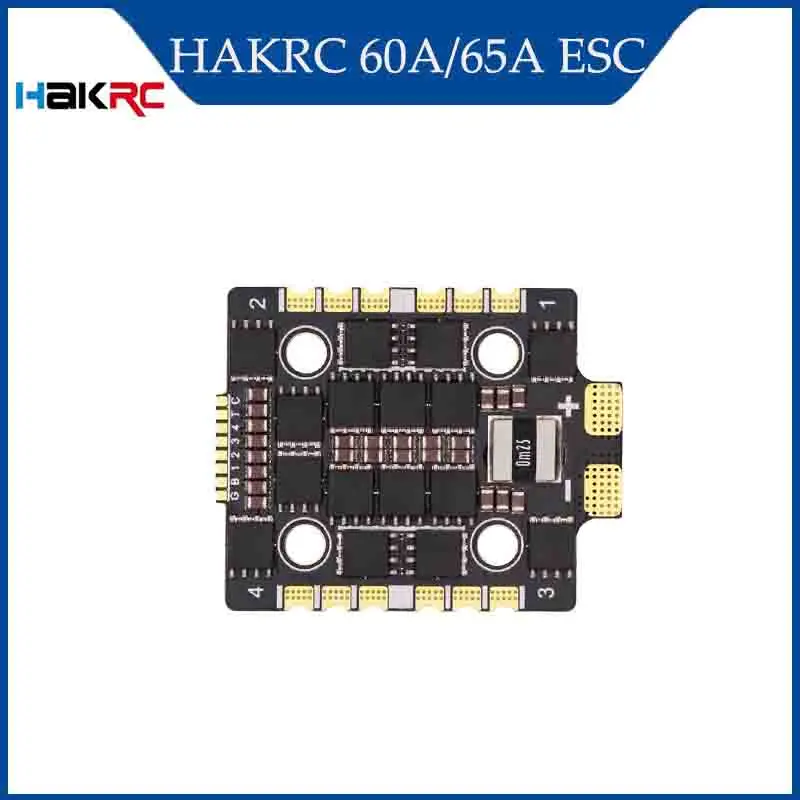 

HAKRC BLHeli 32BIT 60A/65A 4-in-1 Brushless ESC 2-8S LIPO DShot 150/300/600 20x20mm for FPV Freestyle Racing Accessories RC