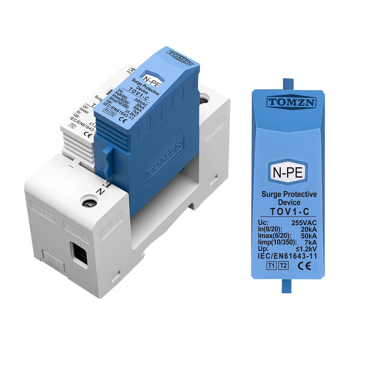 1PCS TOMZN 275V Replaceable replacement cartridge inserts for AC SPD