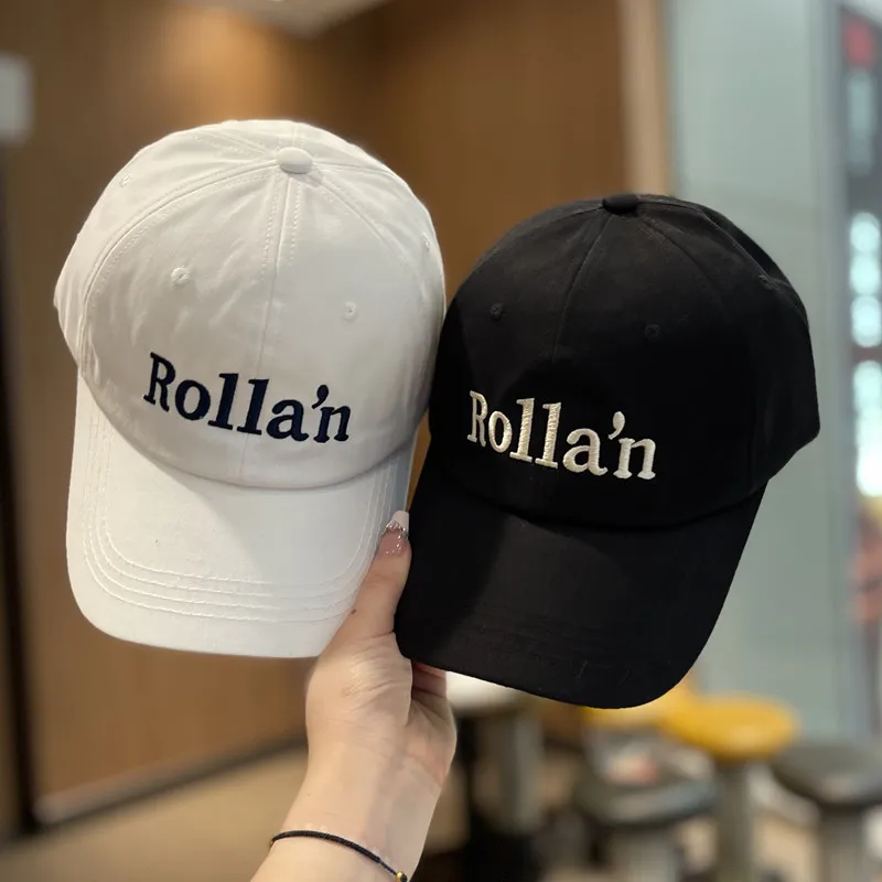 New Fashion All-alpha-embroidered Baseball Cap Female Outdoor Outing Street Couple Student Visor Cap Small Fresh Literary Caps