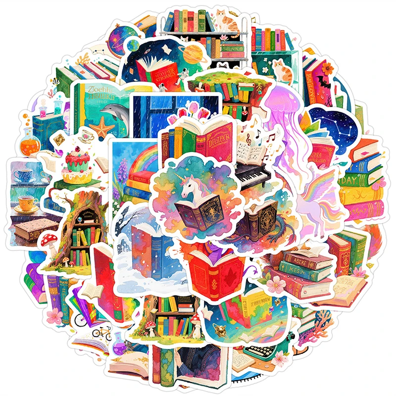 50PCS Book Stickers…