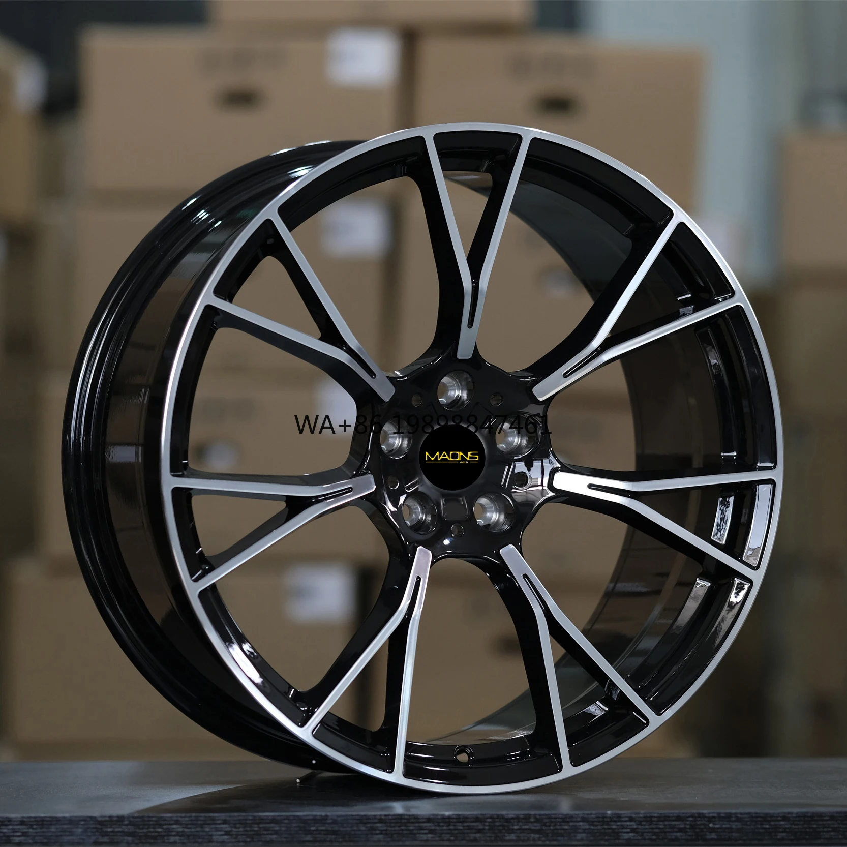 

Wheelshome 770F 19/20 Inch Staggered Y 7-Spokes 5-holes 5-112/120 with 66.5/72.6 BMF Quick Turnaround Forged Wheels for BMW M5