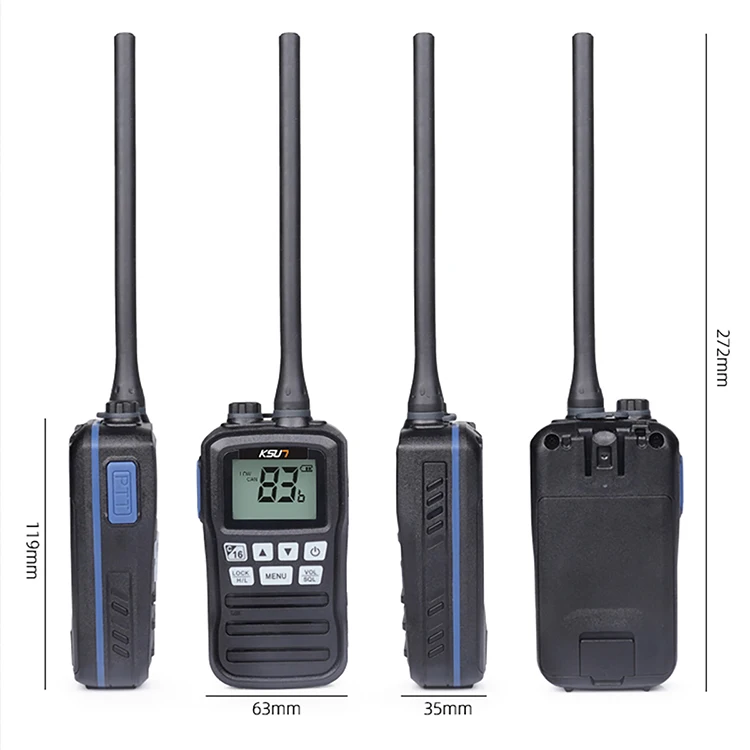 

IPX7 Waterproof Talkie Walkie Marine Intercom Flashing Light USB Charge VHF Two Way Radio Wokytoky