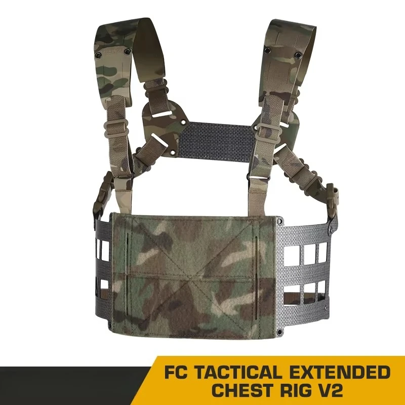

Тактический нагрудный жилет Ferro Style Extended Chest Rig Wide V2 2-го поколения, легкий, с передними откидными панелями, для охоты и активного отдыха