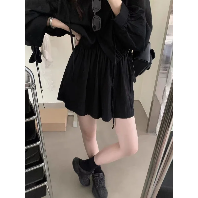 Zomer Damesshorts Sport Vrije tijd Los slank Nieuwe stijl Culottes Zomer Dun Hoge taille Wijde pijpen