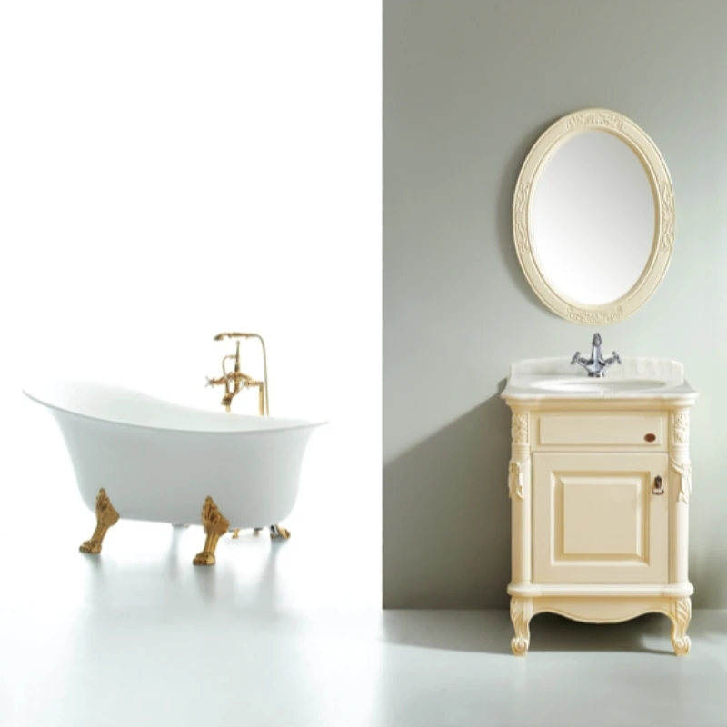 modern floor mounted solid wood bathroom vanity set floating with dual sink combo wash basin