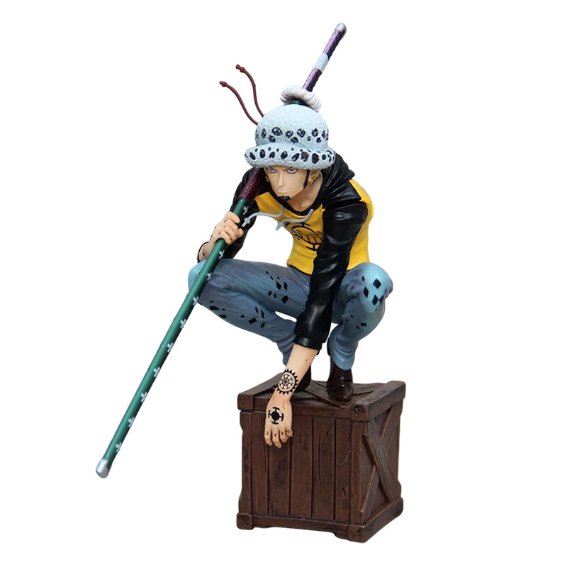 21cm One Piece Figures Trafalgar D Water Law Action Figures Anime Pvc Model Statue Ornamen Collection Decoration Toys Gifts