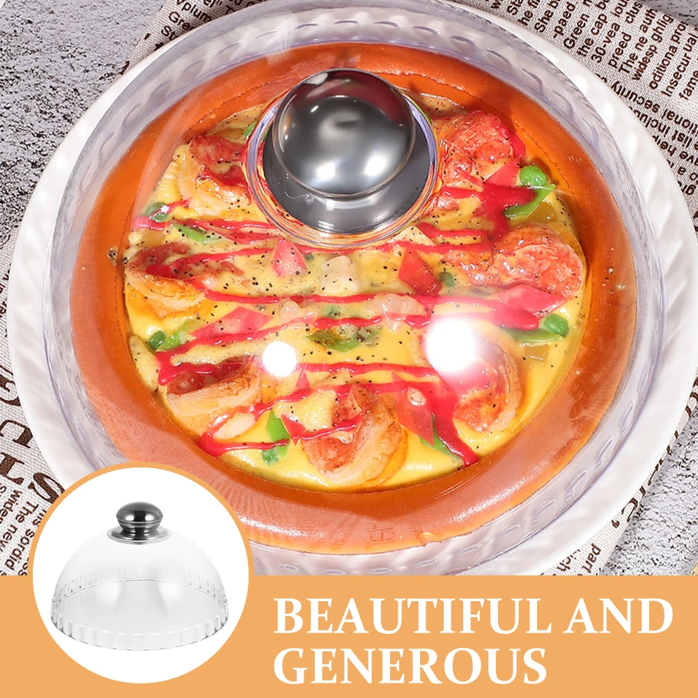 

Cake Dome Lightweight Stainless Steel Food Cover Snack Display Dome for Birthday Wedding Dessert Preservation