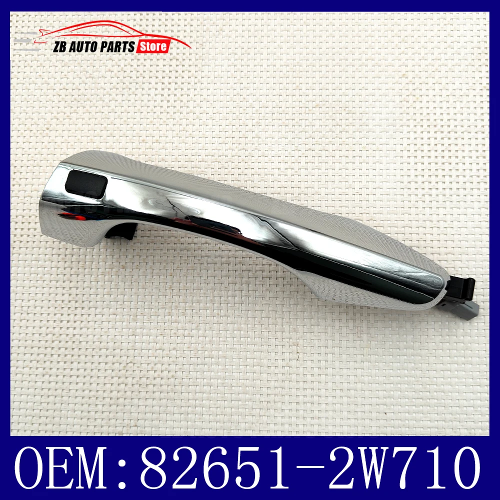Manija exterior de la puerta del conductor principal para Santa Fe DM, conjunto de manija con botón de entrada sin llave OEM 82651-2W710