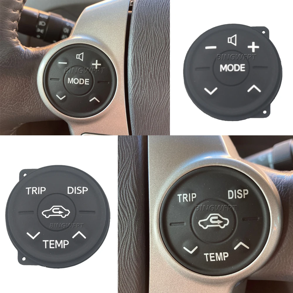 Steering Wheel Button Switch Control Panel Rubber For Toyota Prius ZVW30 XW30 Eco 2010-2013 For Toyota Prius 30 2009-2013 view 4